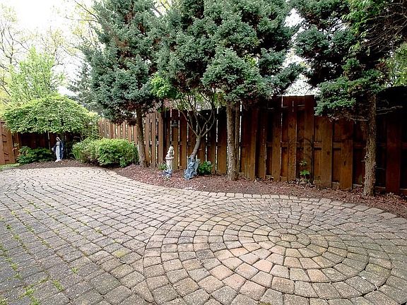 View 2 of brick patio.