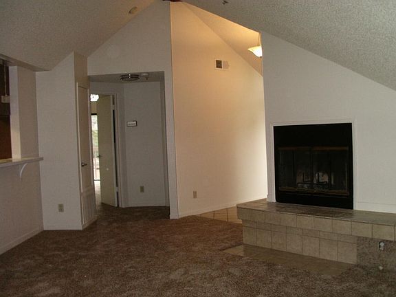Lv rm fireplace, looking towards bedrooms