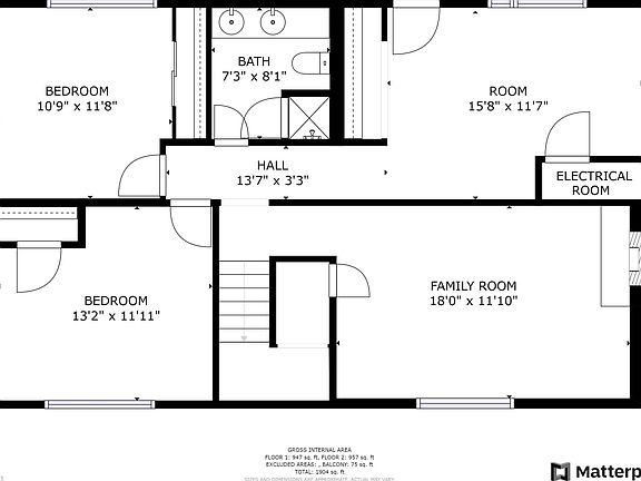 Downstairs floor plan
