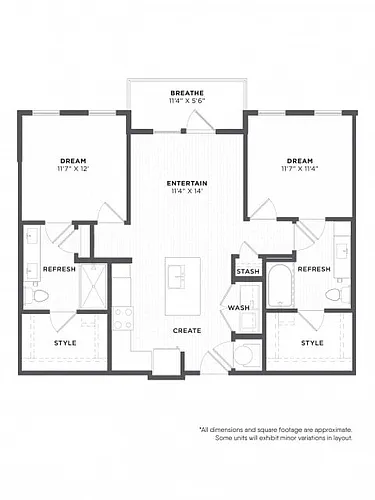 Floor plan B1A