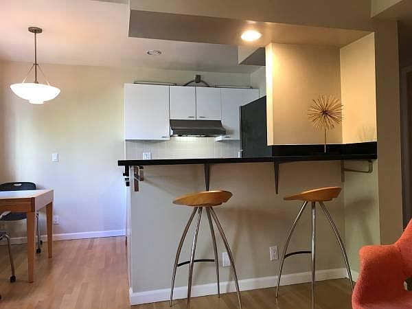 Open design of the kitchen to dining area to living room