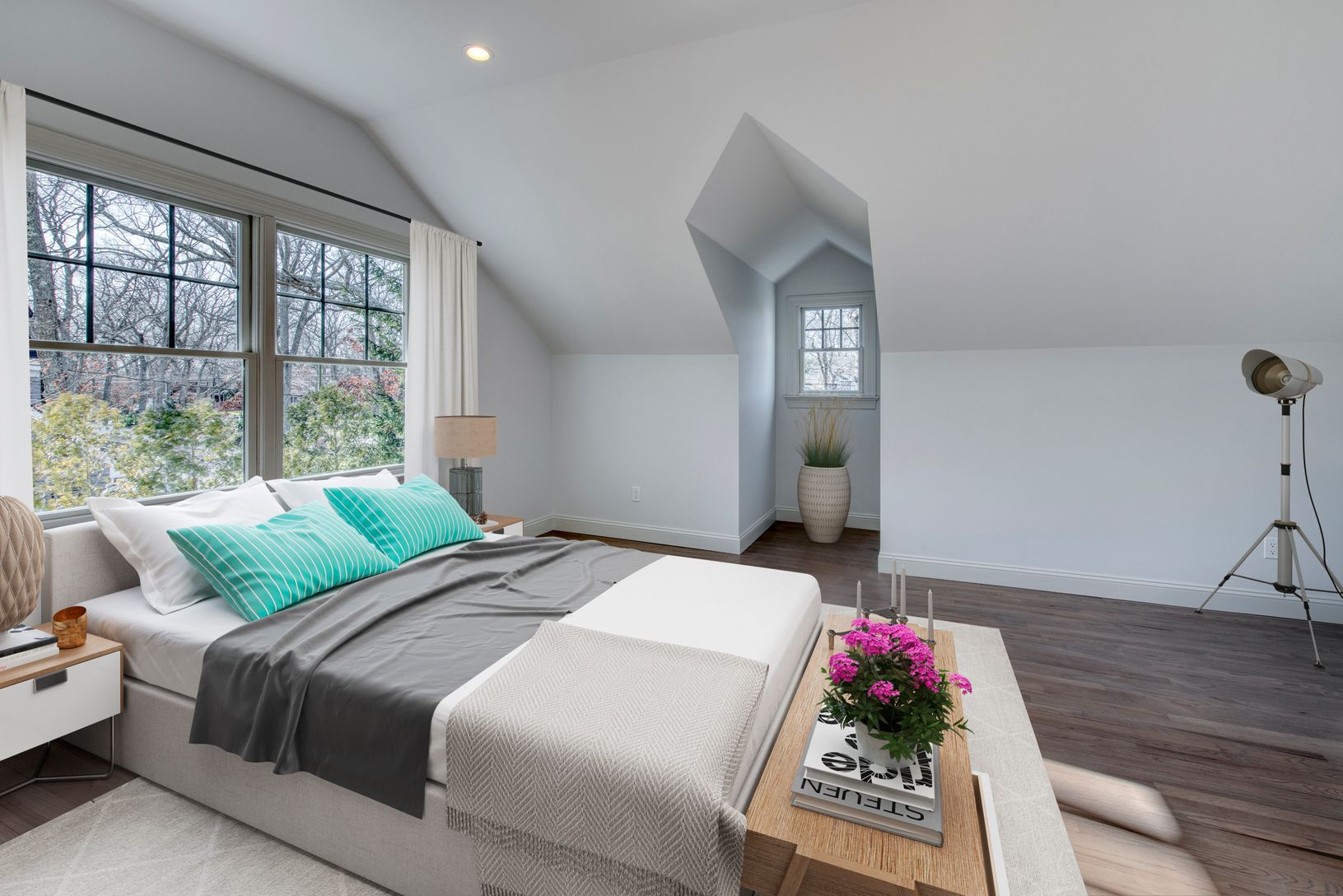  Virtually staged second floor master