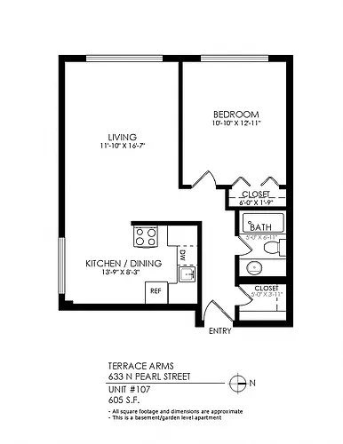 Floor plan 1 Bedroom