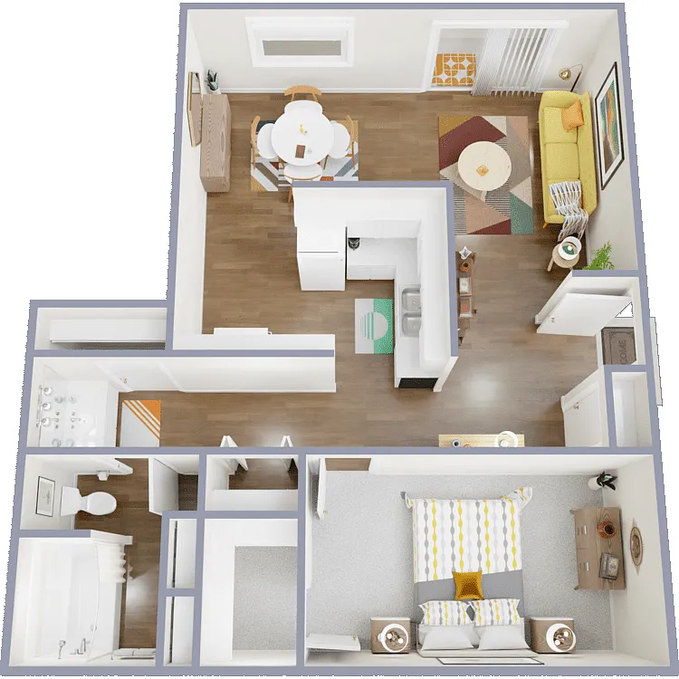 Floor plan 1X1