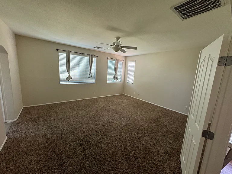 Master bedroom with french doors
