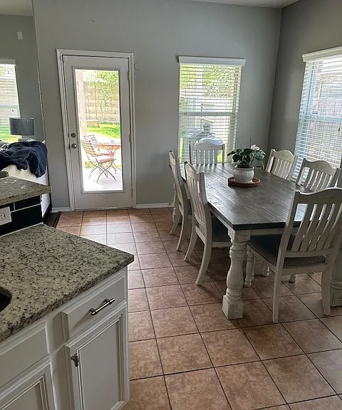 Kitchen dining area.