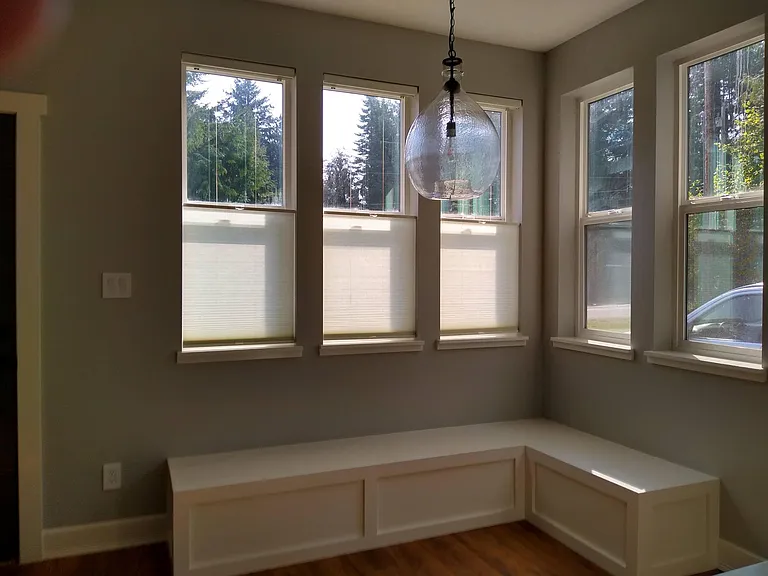 Built in bench seating