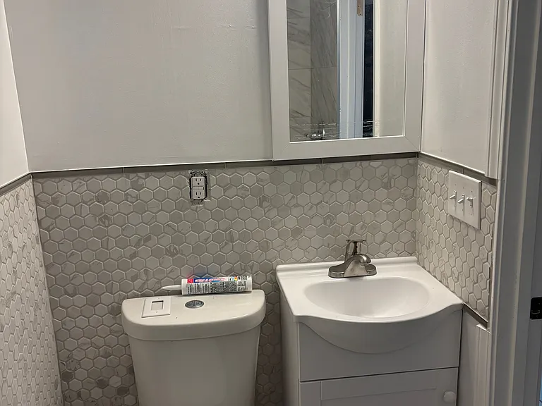 Vanity and toilet