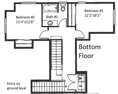 Floor plan 4x2B