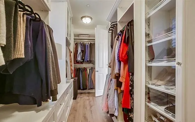 Master bedroom walk-in closet