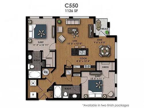 Floor plan C550