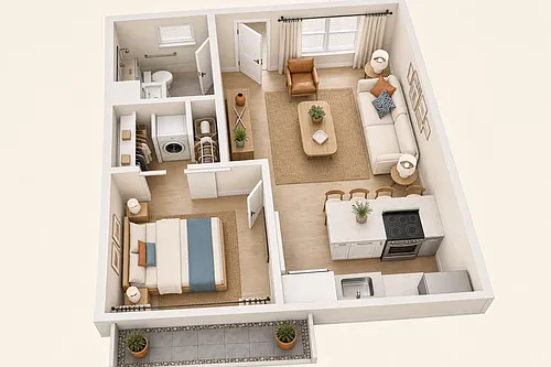 Floor plan Humiston