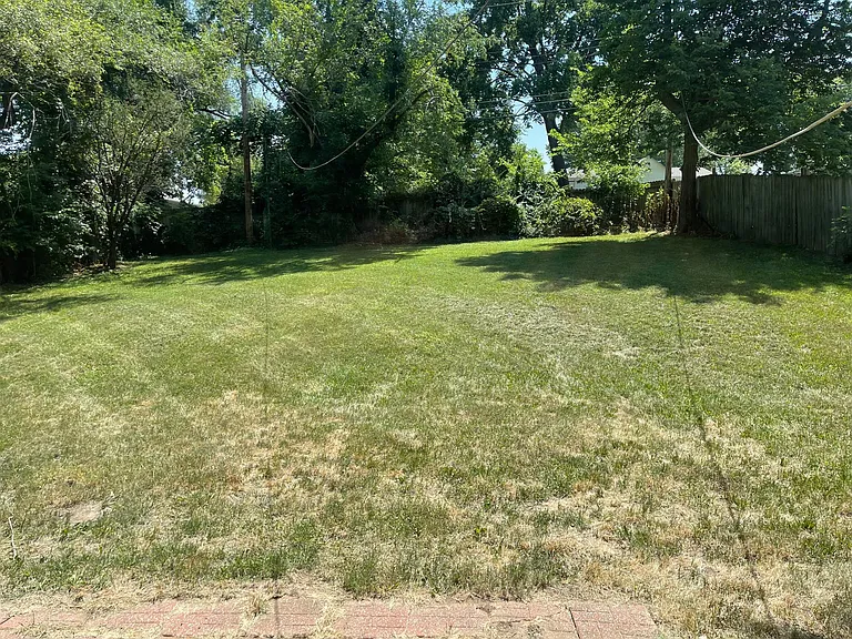 large private backyard