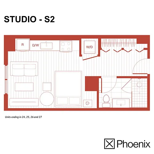 Floor plan Studio - S2
