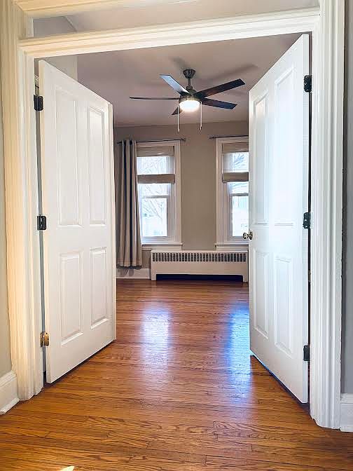 master bedroom with double doors