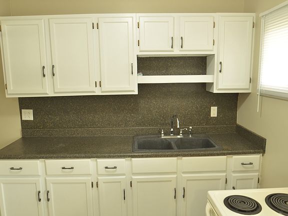 newly painted kitchen and cabinets