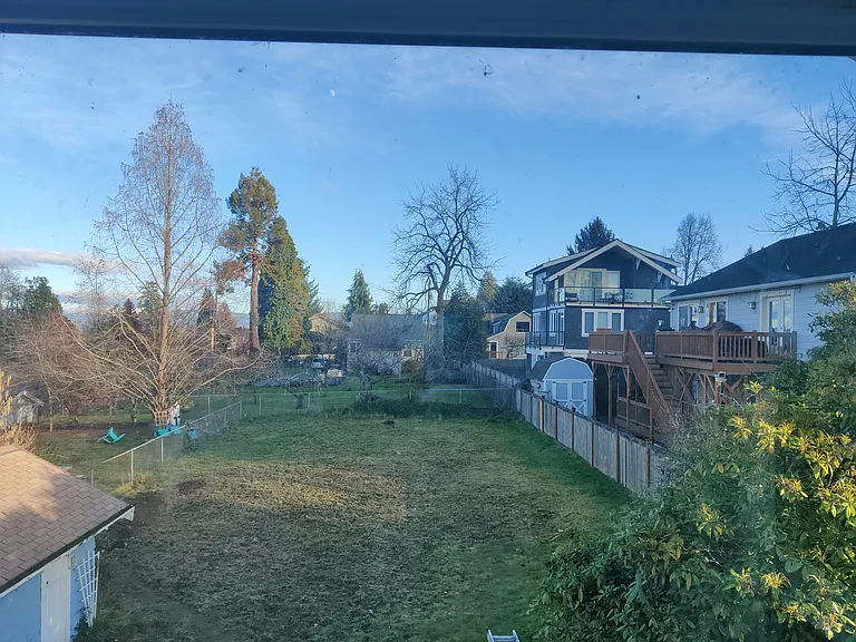 backyard view from bedroom 5