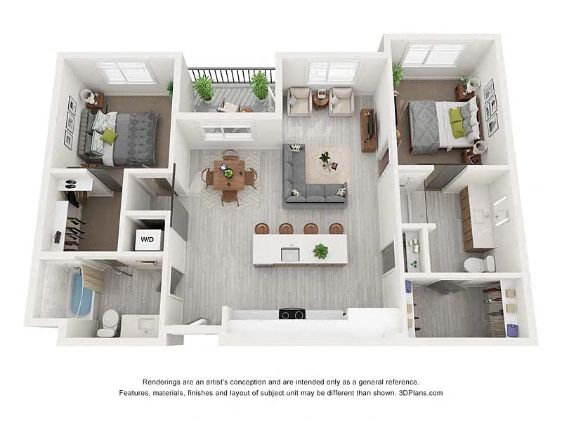 Floor plan 2X2 B4