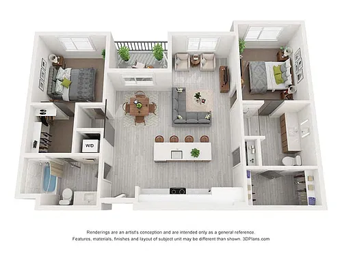 Floor plan 2X2 B4