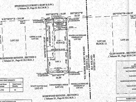 Rosewood Estates Plat 