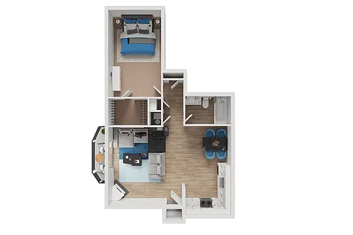 Floor plan The Vista with Fireplace