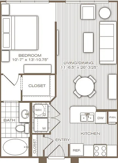 1 Bed 1 Bath 1 Bed 1 Bath