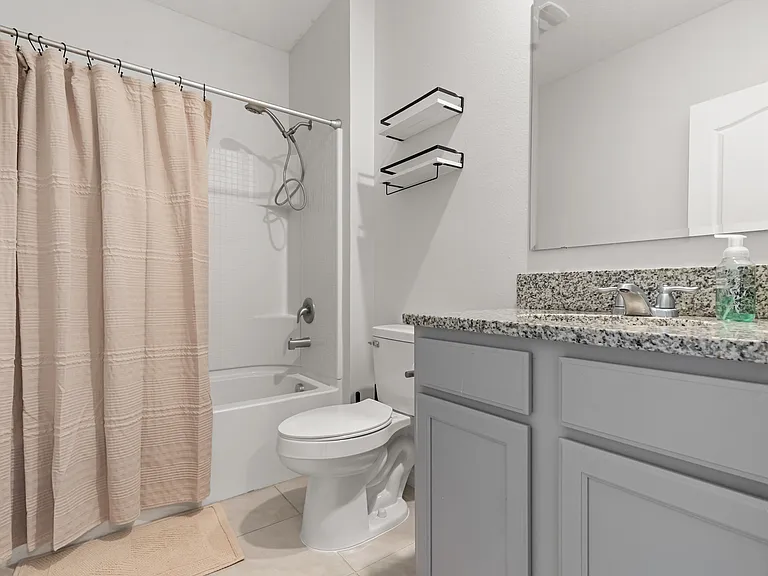 Hallway bathroom