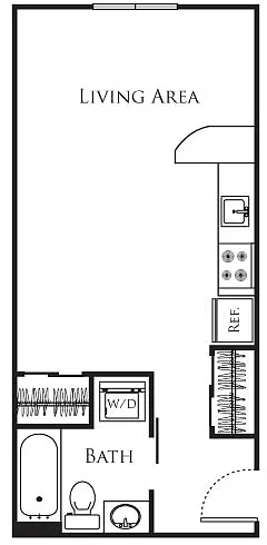 Floor plan Micro C1 - No Balcony