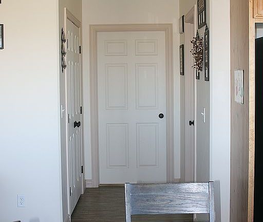 Hallway to mud room & garage