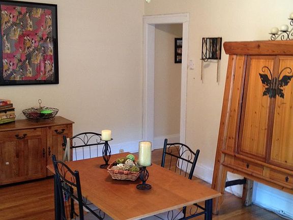 Dining Room with ceiling fan