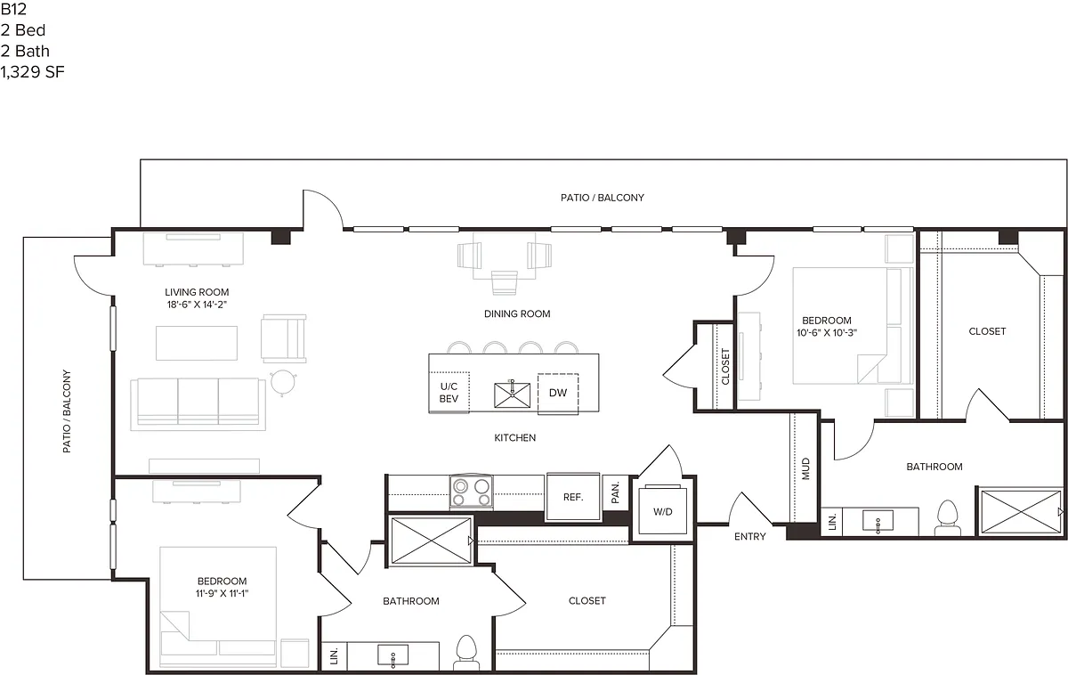Floor plan B12