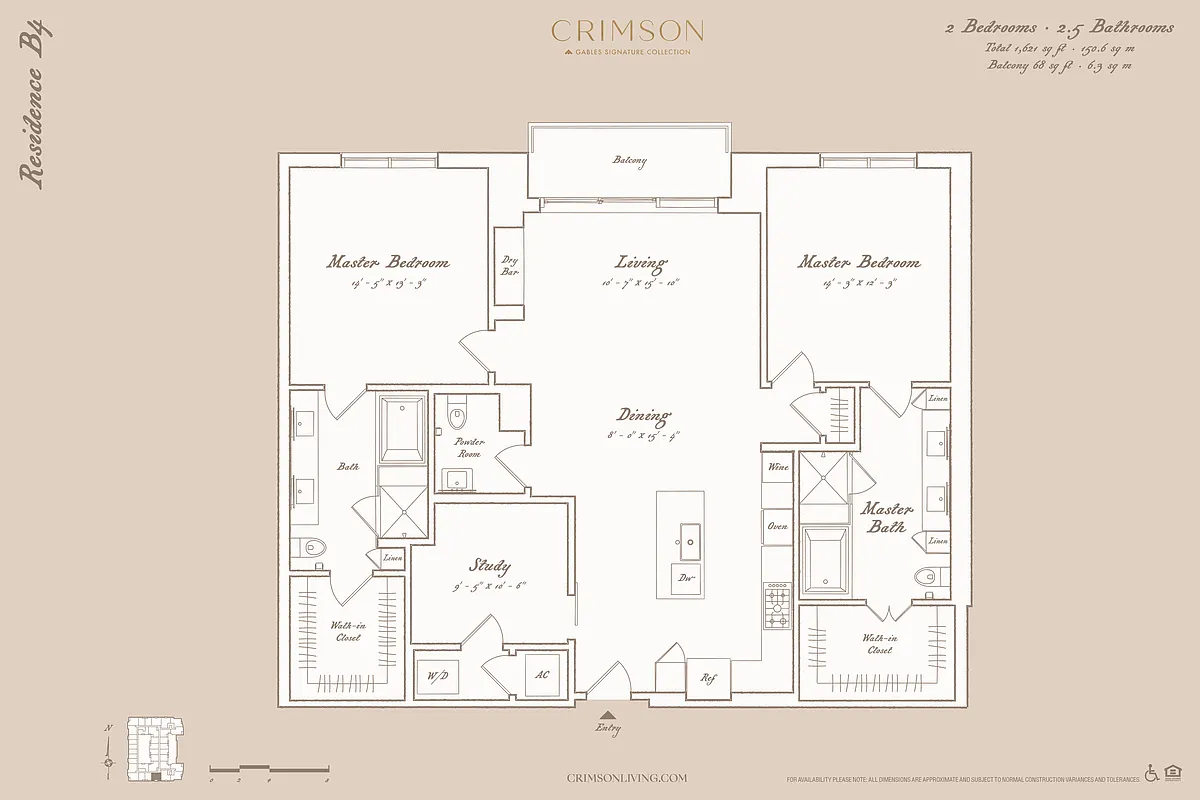 Floor plan Residence B4 with study