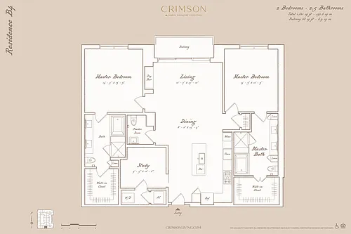 Floor plan Residence B4 with study