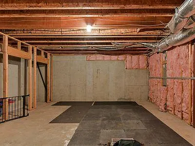 Basement is empty, fully yours, could be extra storage space or home gym