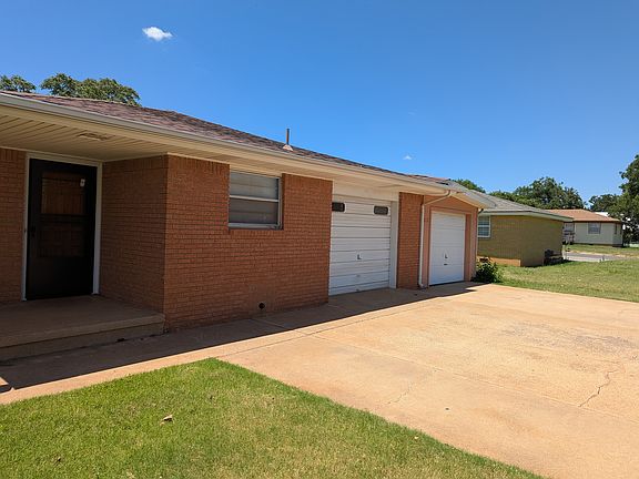 Front porch and garages