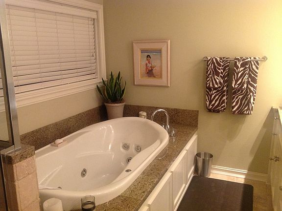 master bath has shower & tub