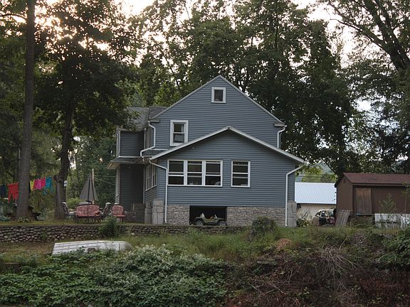 House from creek view