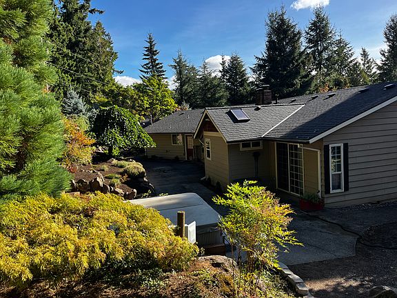 Looking down from yard