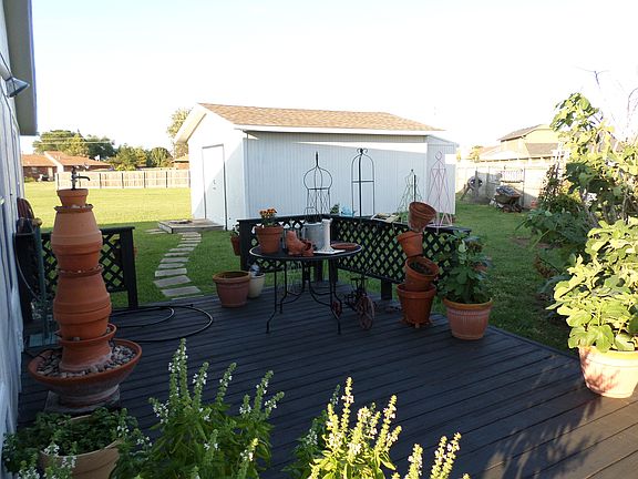 Deck and 16 x 20 shed