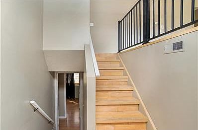 Hardwood floors up and down stairs