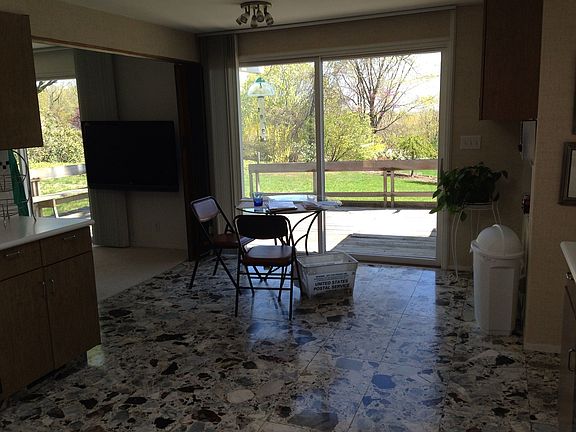 Kitchen eating and deck