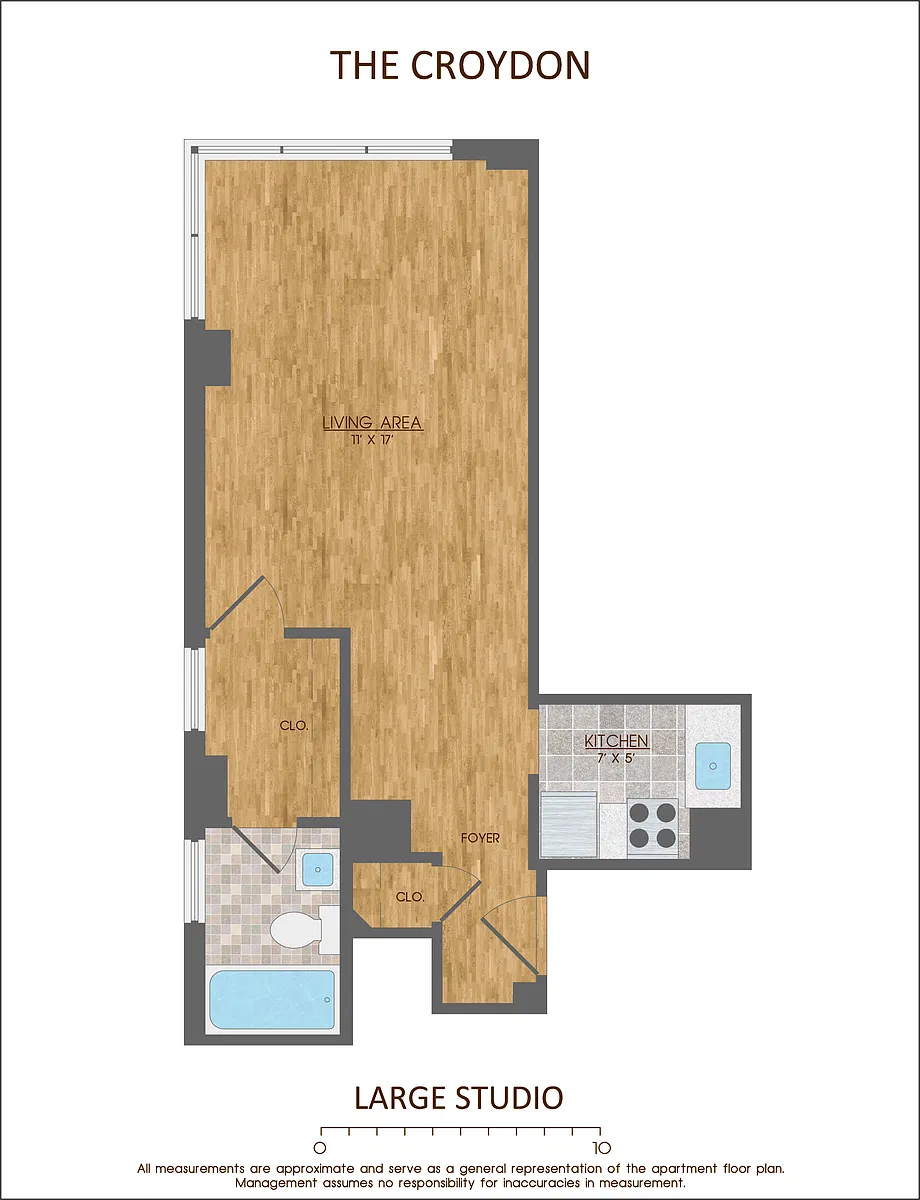 Floor plan Studio - Tier 10