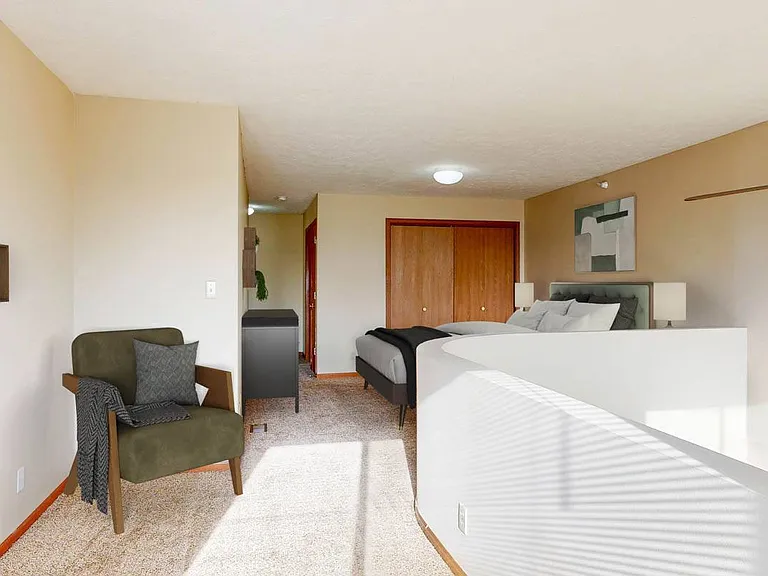 In the Madison, a spacious loft layout provides flexibility for sleeping, lounging, and everything in between.