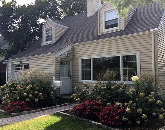 Close up picture of professionally landscaped Cypress in the springtime