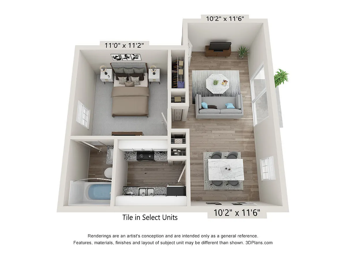 Floor plan 1B