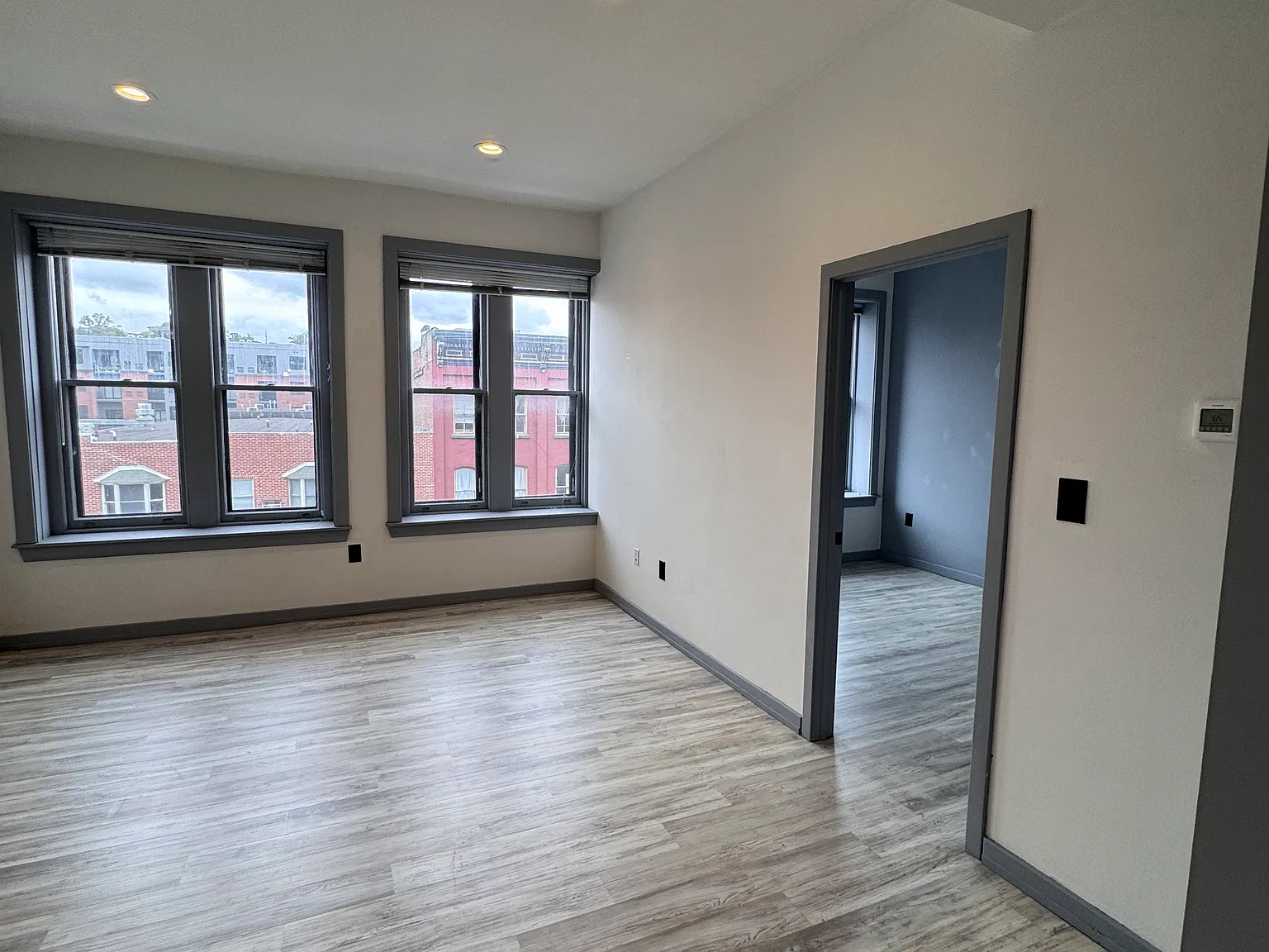 living room & main bedroom