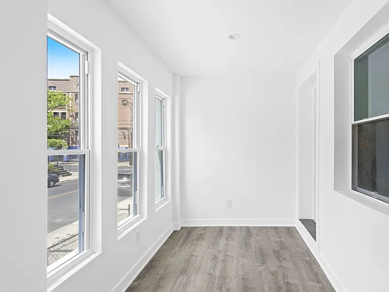 Enclosed porch entry share with Units 1 & 2