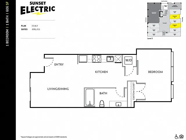 Floor plan 1X1 G