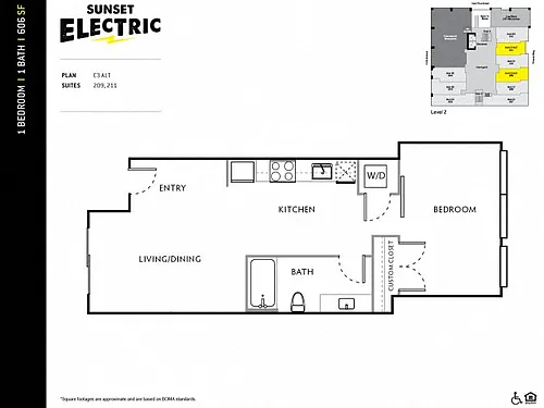 Floor plan 1X1 G
