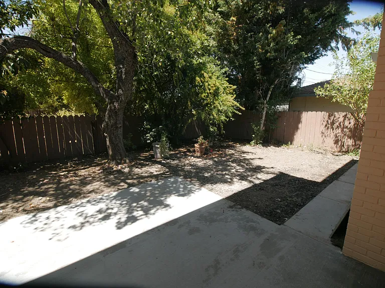 Backyard view of the right side
